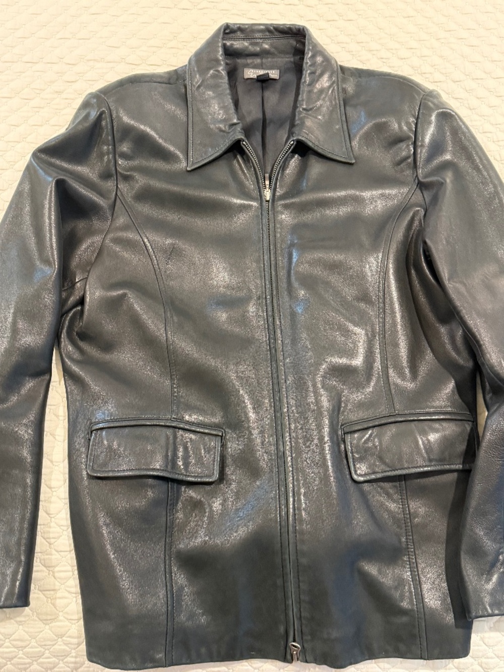 Women’s Nordstrom brand black leather jacket